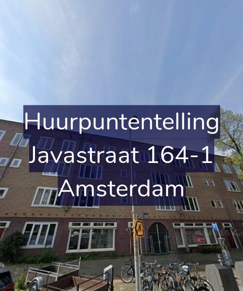 Foto gevel Huurpuntentelling voor Javastraat 164-1, Amsterdam