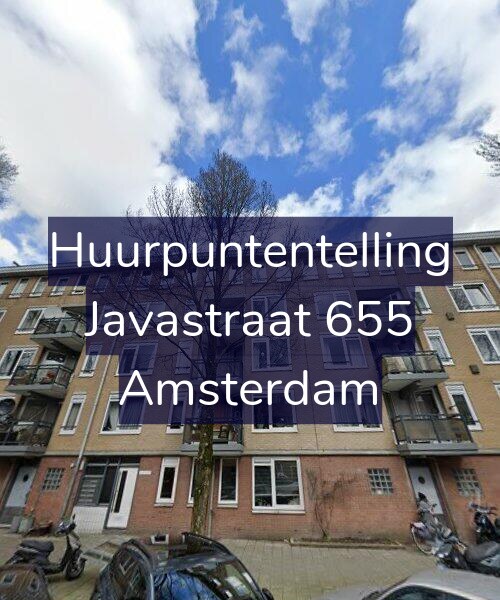 Foto gevel Huurpuntentelling voor Javastraat 655, Amsterdam