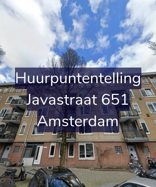 Foto gevel Huurpuntentelling voor Javastraat 651, Amsterdam