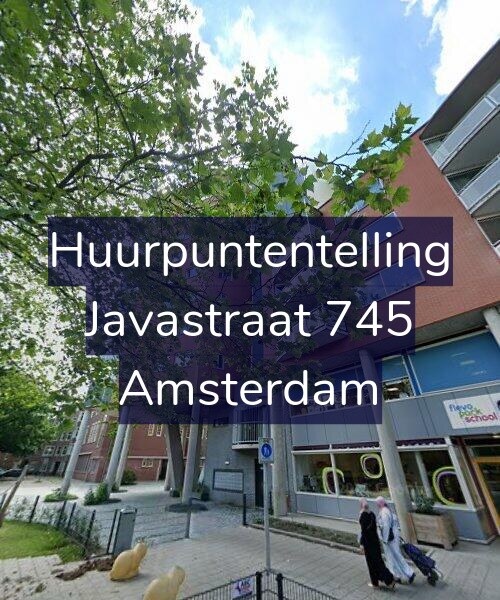 Foto gevel Huurpuntentelling voor Javastraat 745, Amsterdam