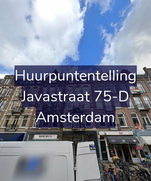 Foto gevel Huurpuntentelling voor Javastraat 75-D, Amsterdam