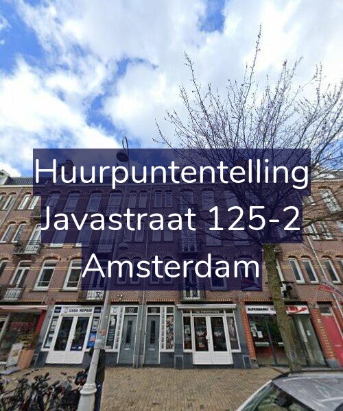 Foto gevel Huurpuntentelling voor Javastraat 125-2, Amsterdam