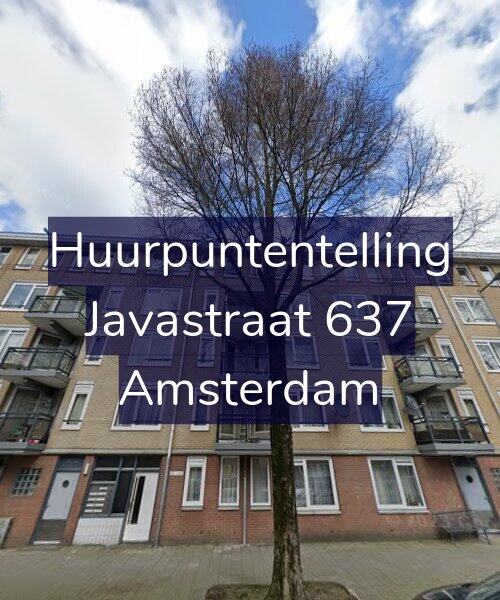 Foto gevel Huurpuntentelling voor Javastraat 637, Amsterdam