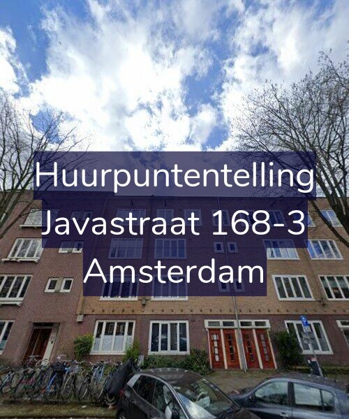 Foto gevel Huurpuntentelling voor Javastraat 168-3, Amsterdam