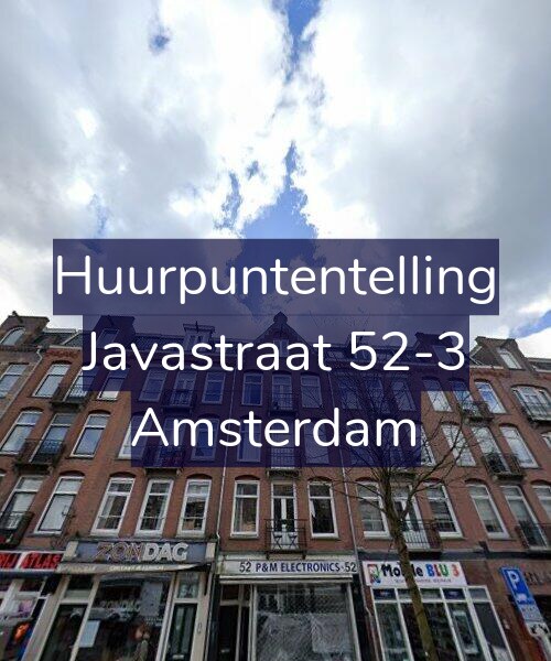 Foto gevel Huurpuntentelling voor Javastraat 52-3, Amsterdam