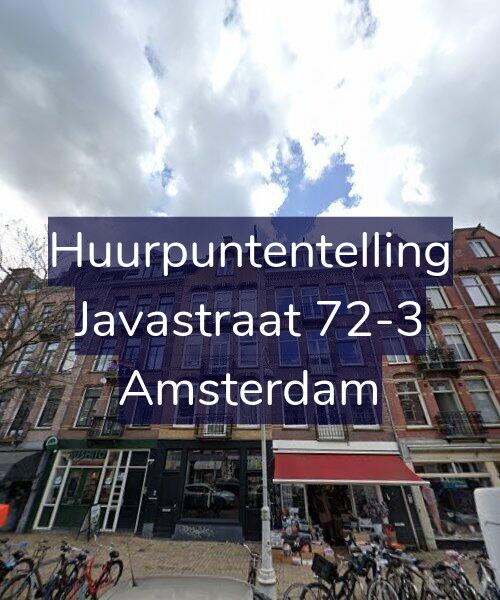 Foto gevel Huurpuntentelling voor Javastraat 72-3, Amsterdam