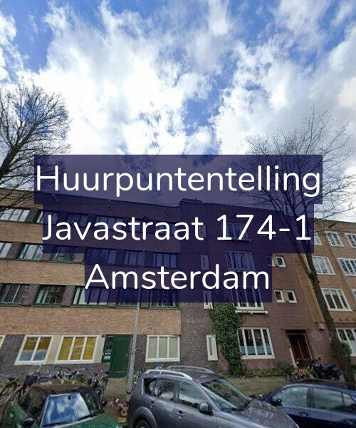 Foto gevel Huurpuntentelling voor Javastraat 174-1, Amsterdam