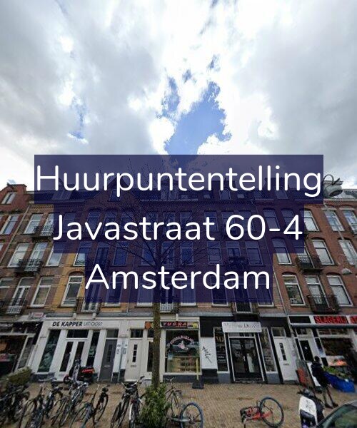 Foto gevel Huurpuntentelling voor Javastraat 60-4, Amsterdam
