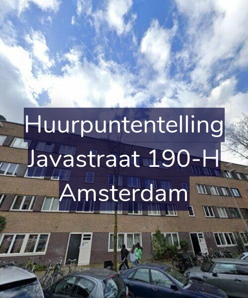 Foto gevel Huurpuntentelling voor Javastraat 190-H, Amsterdam
