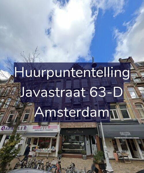 Foto gevel Huurpuntentelling voor Javastraat 63-D, Amsterdam