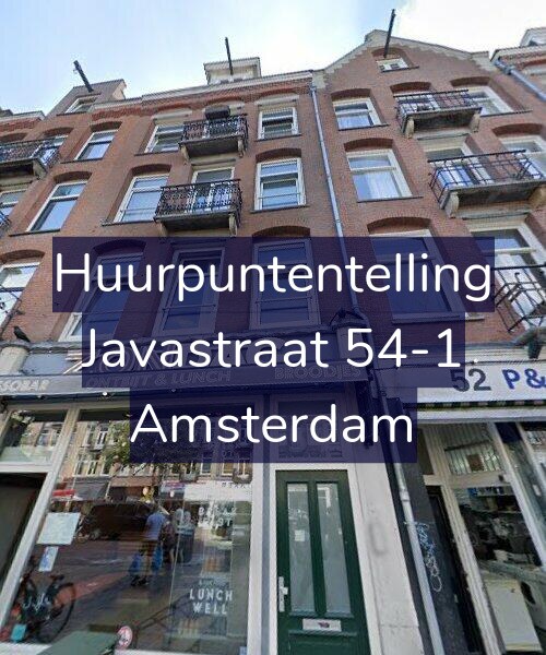 Foto gevel Huurpuntentelling voor Javastraat 54-1, Amsterdam