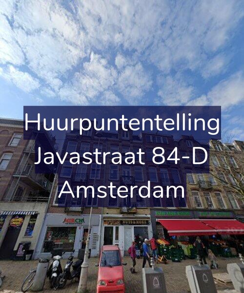 Foto gevel Huurpuntentelling voor Javastraat 84-D, Amsterdam