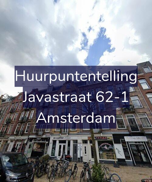 Foto gevel Huurpuntentelling voor Javastraat 62-1, Amsterdam