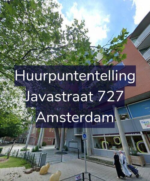 Foto gevel Huurpuntentelling voor Javastraat 727, Amsterdam