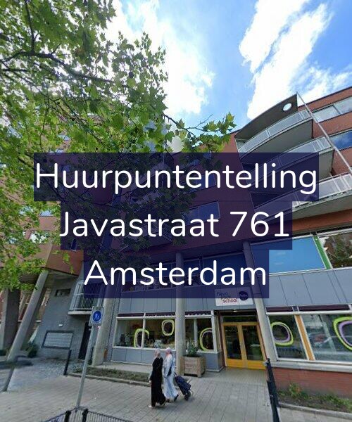 Foto gevel Huurpuntentelling voor Javastraat 761, Amsterdam