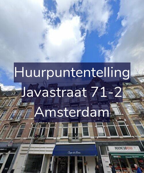 Foto gevel Huurpuntentelling voor Javastraat 71-2, Amsterdam