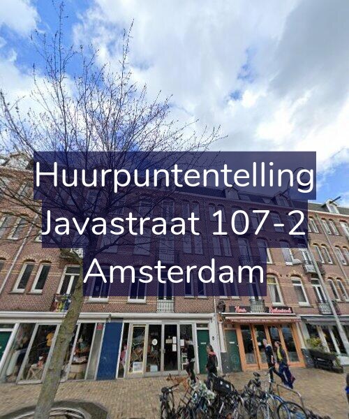 Foto gevel Huurpuntentelling voor Javastraat 107-2, Amsterdam