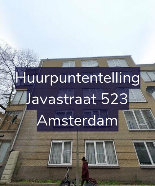 Foto gevel Huurpuntentelling voor Javastraat 523, Amsterdam