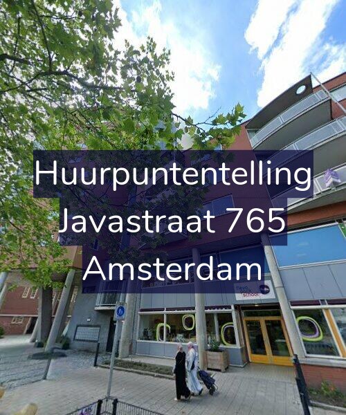 Foto gevel Huurpuntentelling voor Javastraat 765, Amsterdam