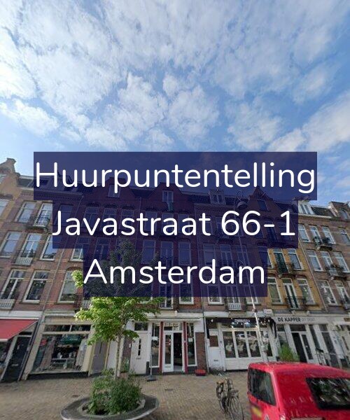 Foto gevel Huurpuntentelling voor Javastraat 66-1, Amsterdam