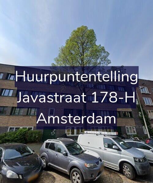 Foto gevel Huurpuntentelling voor Javastraat 178-H, Amsterdam