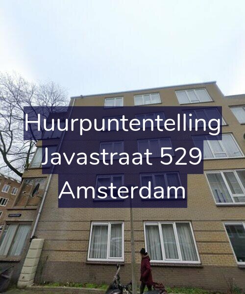 Foto gevel Huurpuntentelling voor Javastraat 529, Amsterdam
