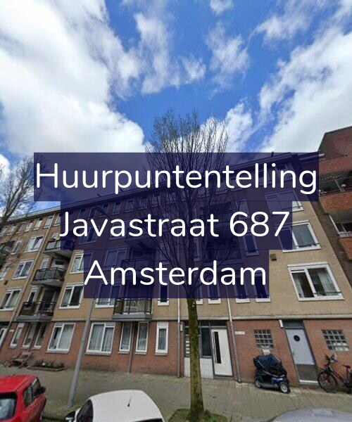 Foto gevel Huurpuntentelling voor Javastraat 687, Amsterdam