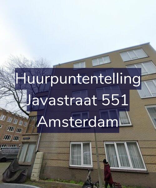 Foto gevel Huurpuntentelling voor Javastraat 551, Amsterdam