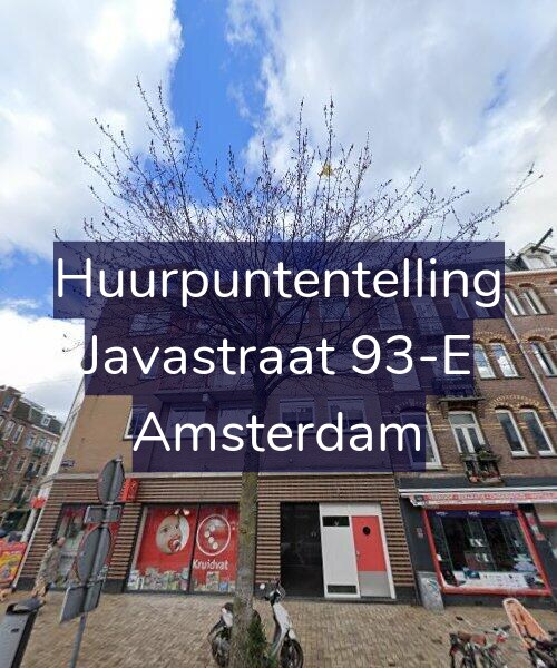 Foto gevel Huurpuntentelling voor Javastraat 93-E, Amsterdam
