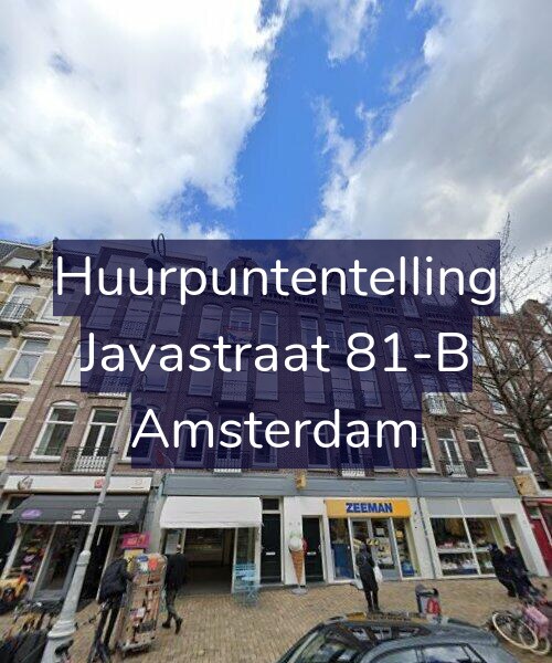 Foto gevel Huurpuntentelling voor Javastraat 81-B, Amsterdam