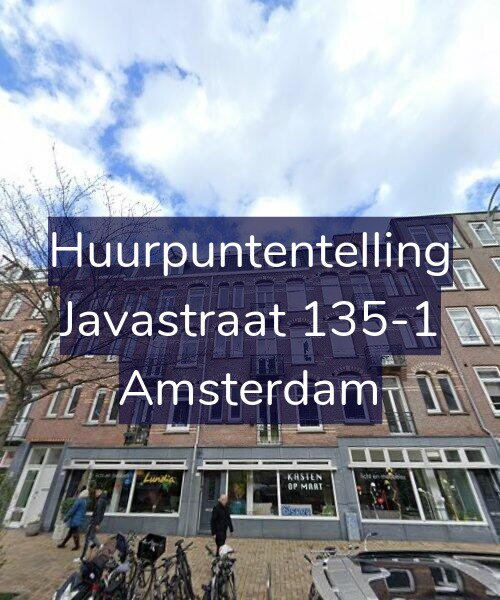 Foto gevel Huurpuntentelling voor Javastraat 135-1, Amsterdam