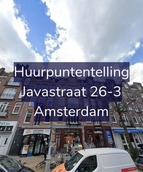 Foto gevel Huurpuntentelling voor Javastraat 26-3, Amsterdam