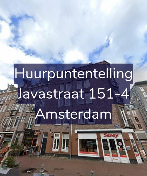 Foto gevel Huurpuntentelling voor Javastraat 151-4, Amsterdam