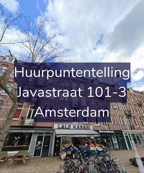 Foto gevel Huurpuntentelling voor Javastraat 101-3, Amsterdam