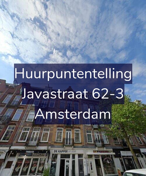 Foto gevel Huurpuntentelling voor Javastraat 62-3, Amsterdam