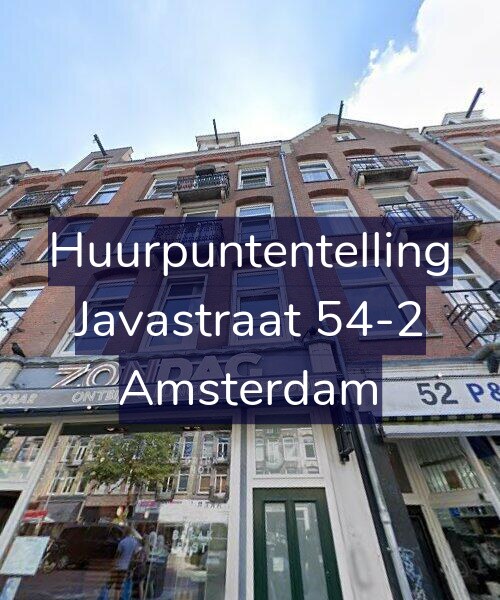 Foto gevel Huurpuntentelling voor Javastraat 54-2, Amsterdam