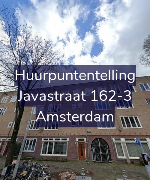 Foto gevel Huurpuntentelling voor Javastraat 162-3, Amsterdam