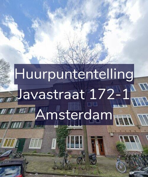 Foto gevel Huurpuntentelling voor Javastraat 172-1, Amsterdam