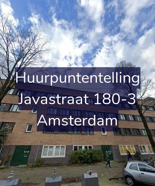 Foto gevel Huurpuntentelling voor Javastraat 180-3, Amsterdam