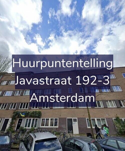 Foto gevel Huurpuntentelling voor Javastraat 192-3, Amsterdam