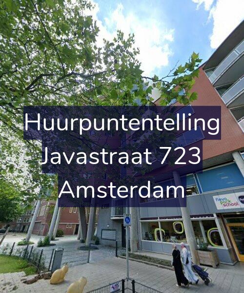 Foto gevel Huurpuntentelling voor Javastraat 723, Amsterdam
