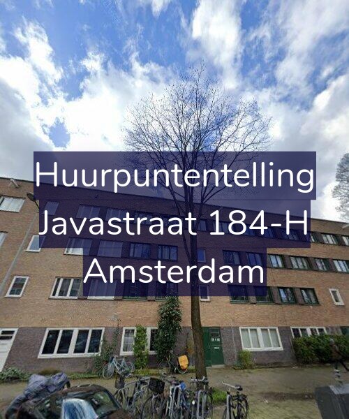 Foto gevel Huurpuntentelling voor Javastraat 184-H, Amsterdam