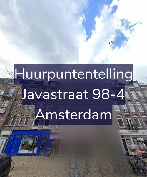 Foto gevel Huurpuntentelling voor Javastraat 98-4, Amsterdam