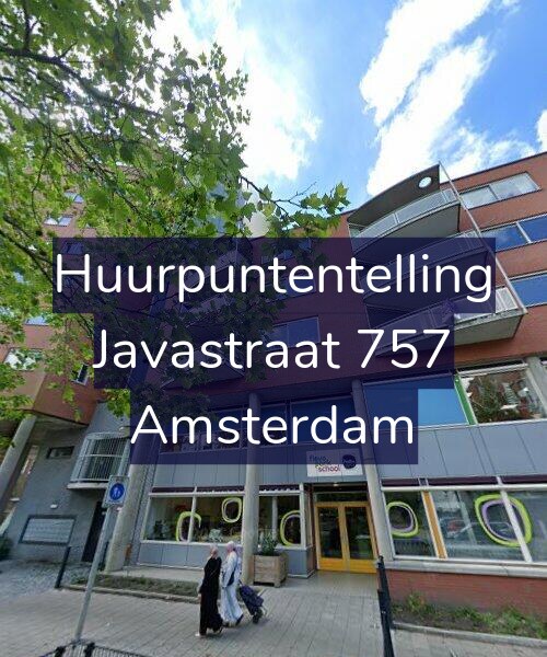 Foto gevel Huurpuntentelling voor Javastraat 757, Amsterdam