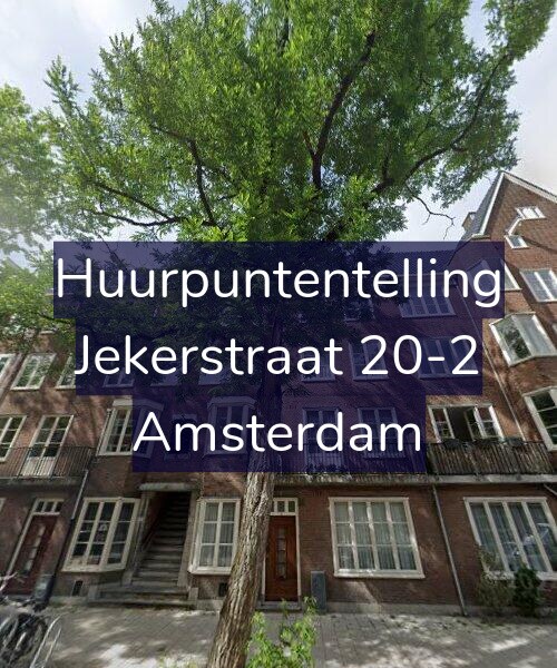 Foto gevel Huurpuntentelling voor Jekerstraat 20-2, Amsterdam