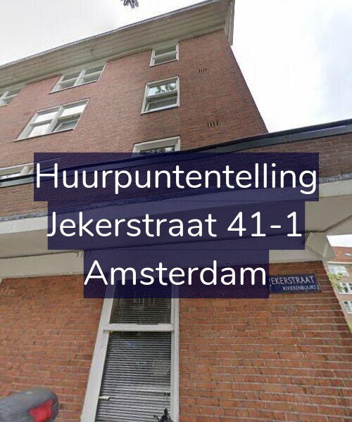 Foto gevel Huurpuntentelling voor Jekerstraat 41-1, Amsterdam