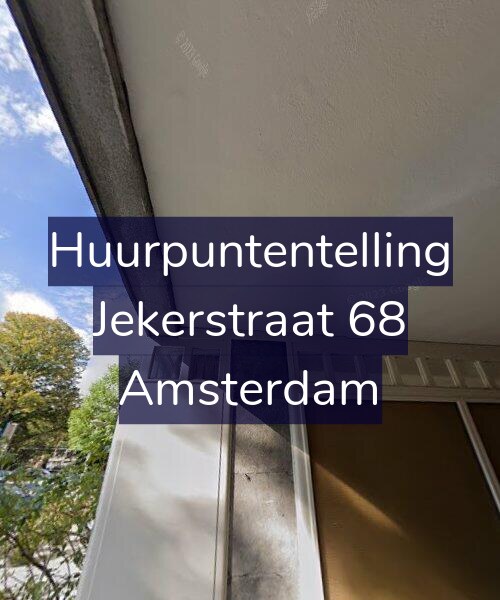 Foto gevel Huurpuntentelling voor Jekerstraat 68, Amsterdam