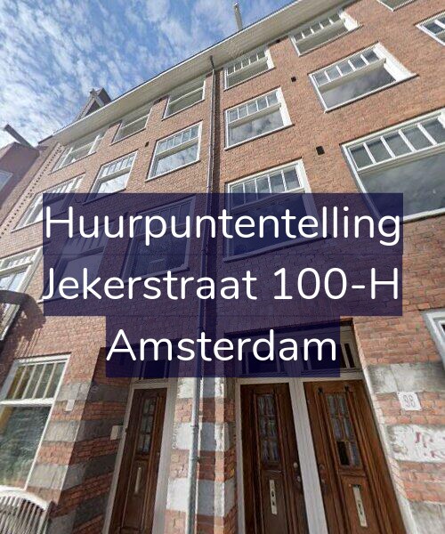 Foto gevel Huurpuntentelling voor Jekerstraat 100-H, Amsterdam