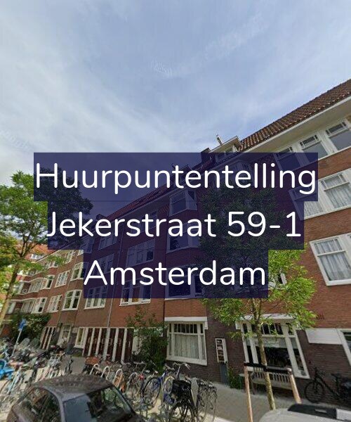Foto gevel Huurpuntentelling voor Jekerstraat 59-1, Amsterdam