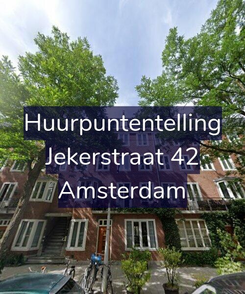 Foto gevel Huurpuntentelling voor Jekerstraat 42, Amsterdam